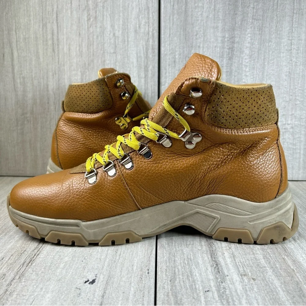Greats Brooklyn The Park Hiker Lace Up Hiking Brown Leather Boot Men's Size 9